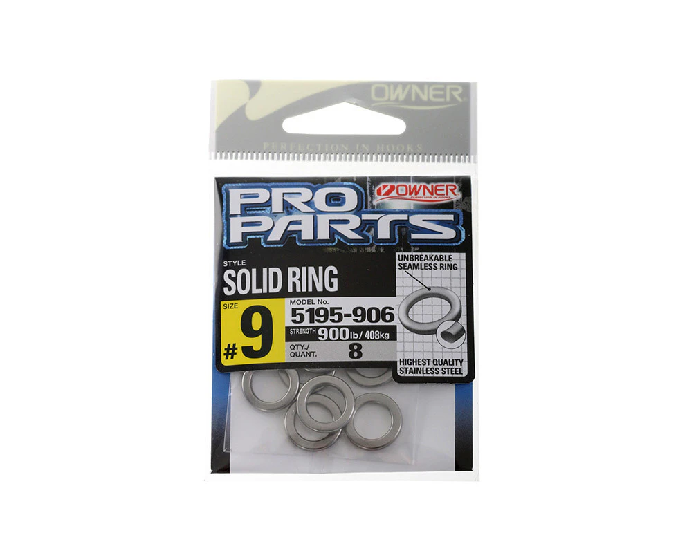 Owner 5195-906 Solid Fishing Ring #9