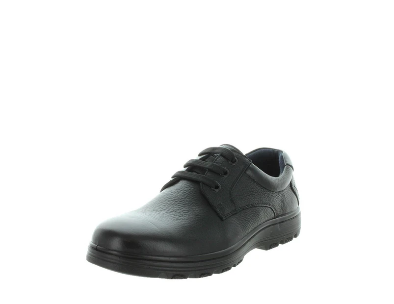 Churchill Troian Leather Ultra Flexi Sole Removable Latex Insole Dress Shoe - Black
