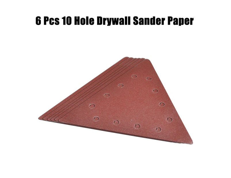 6 Pieces Delta 10 Holes Sanding Discs Sander Paper For Drywall Sander 225