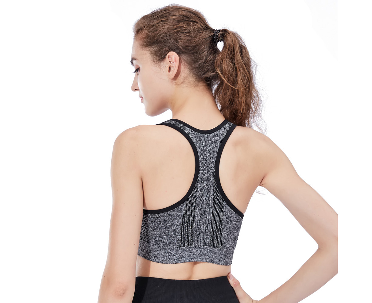Buy SEMATH Women Sports Gym Yoga Tops Bra Grey XL Online