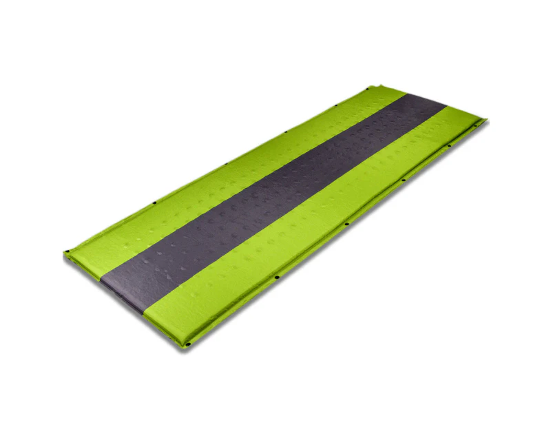 Self Inflating Mattress Sleeping Pad Mat Air Bed Camping Camp Hiking Joinable - green