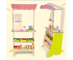 Kids Wooden Toy Pretend Play Marketplace Stand Fruit Veg Shop Stall Supermarket