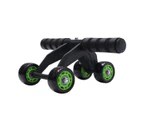 4 Wheel Ab Roller Abdominal Power Wheel Home Gym Fitness Exercise Equipment