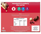 4 x Weight Watchers Macadamia & Cranberry Bars 136g 4pk