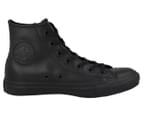 Converse Unisex Chuck Taylor All Star High Top Leather Sneakers - Monochrome Black 1