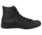 Converse Unisex Chuck Taylor All Star High Top Leather Sneakers - Monochrome Black