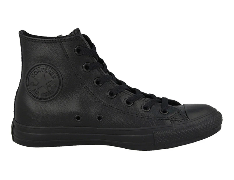 Converse Unisex Chuck Taylor All Star High Top Leather Sneakers - Monochrome Black
