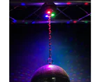 CR Lite Mirror Ball Motor With Red Green Blue 1W LED Light Capacity 3.5kg