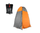 Pop Up Portable Privacy Shower room Tent &20L Outdoor Camping Water Bag Camp Set - orange