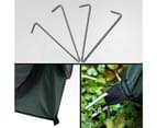 Pop Up Camping Shower Toilet Tent Outdoor Privacy Portable Change Room Shelter Silver Linen - green 5