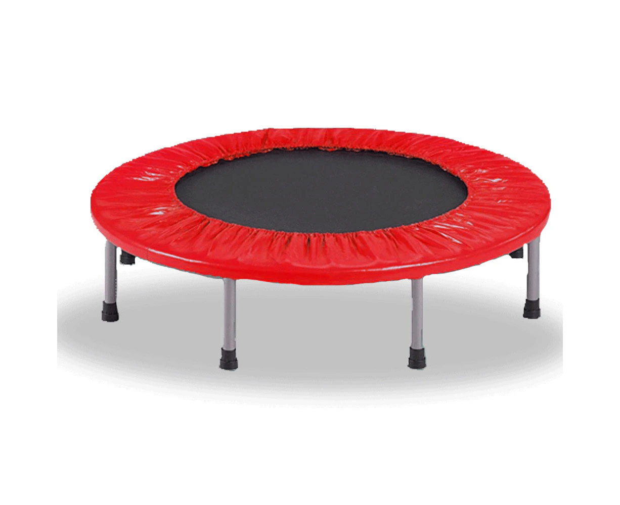 Mini Trampoline Jogger Rebounder Home Gym Workout Fitness - red