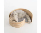 Pidan Wooden Modern Stylish Sea Snail Spiral Cat Kitty Bed