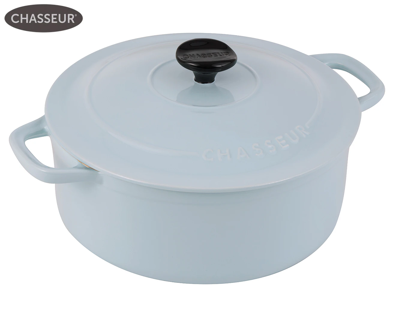 Chasseur 24cm Macaron Casserole Dish - Duck Egg Blue