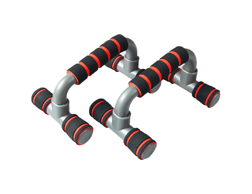 Push Up Bar handle Push-up Stand Grip For Home Fitness Exercise Workout - red
