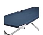 Camping Bed Folding Stretcher Light Weight w/ Carry Bag Camp Portable - navy 7