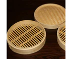 Bamboo Steamer Set-2 Steamer Baskets With 1 Lid