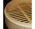 Bamboo Steamer Set-2 Steamer Baskets With 1 Lid