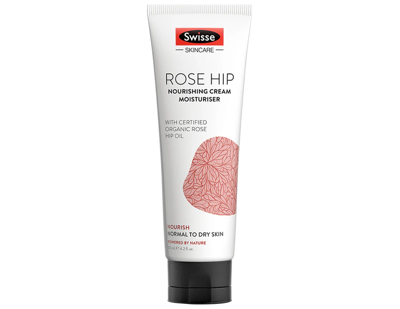 Swisse Skincare Rose Hip Nourishing Cream Moisturiser 125mL