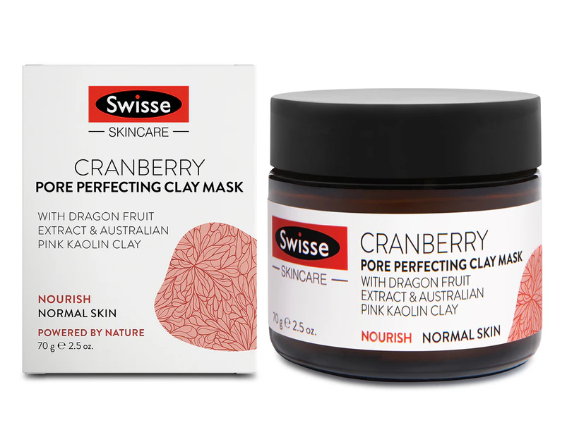 Swisse Skincare Cranberry Pore Perfecting Clay Mask 70g