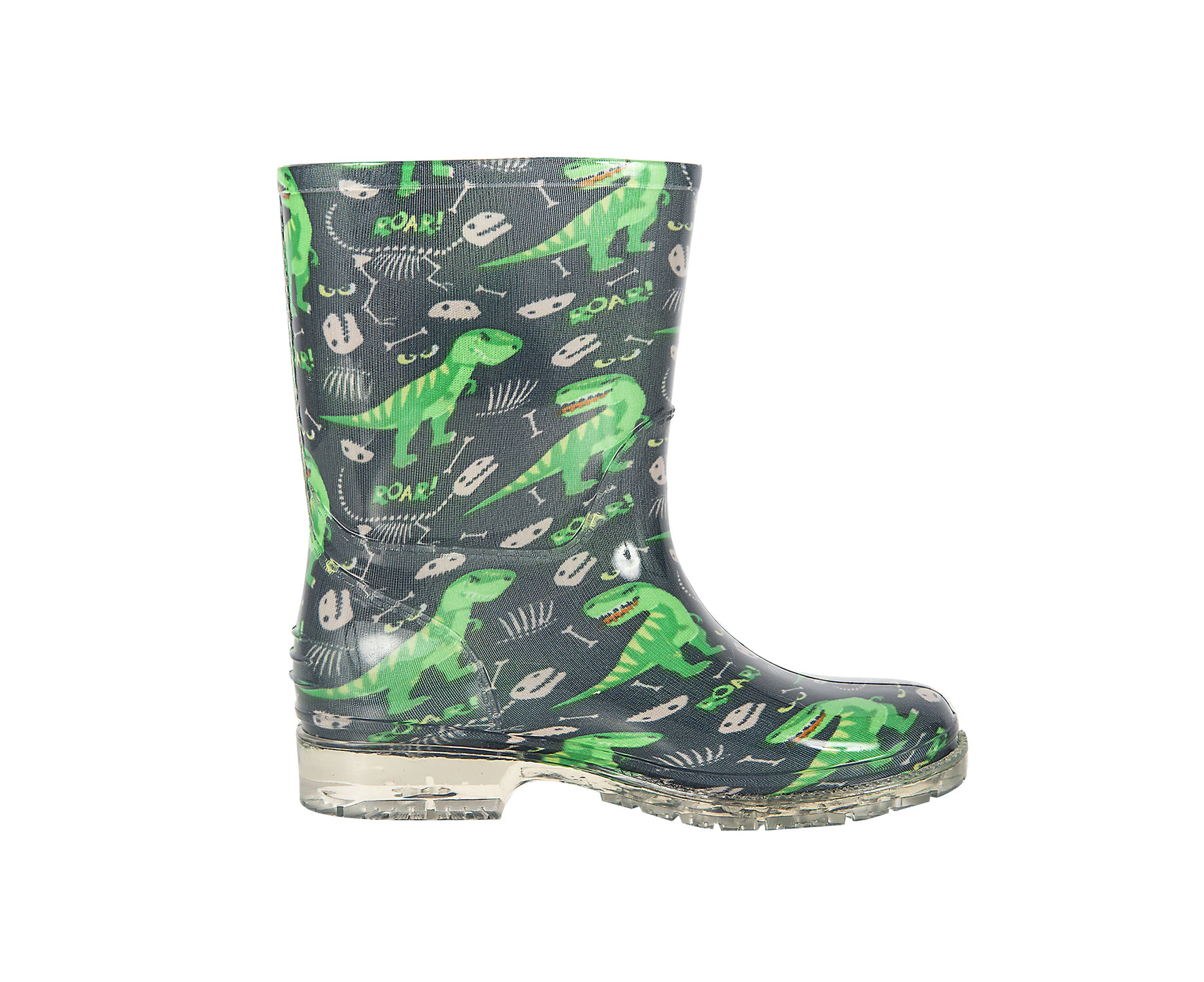 Stomp 8Mile Dinosaur Print Rainboots Boy's - Green