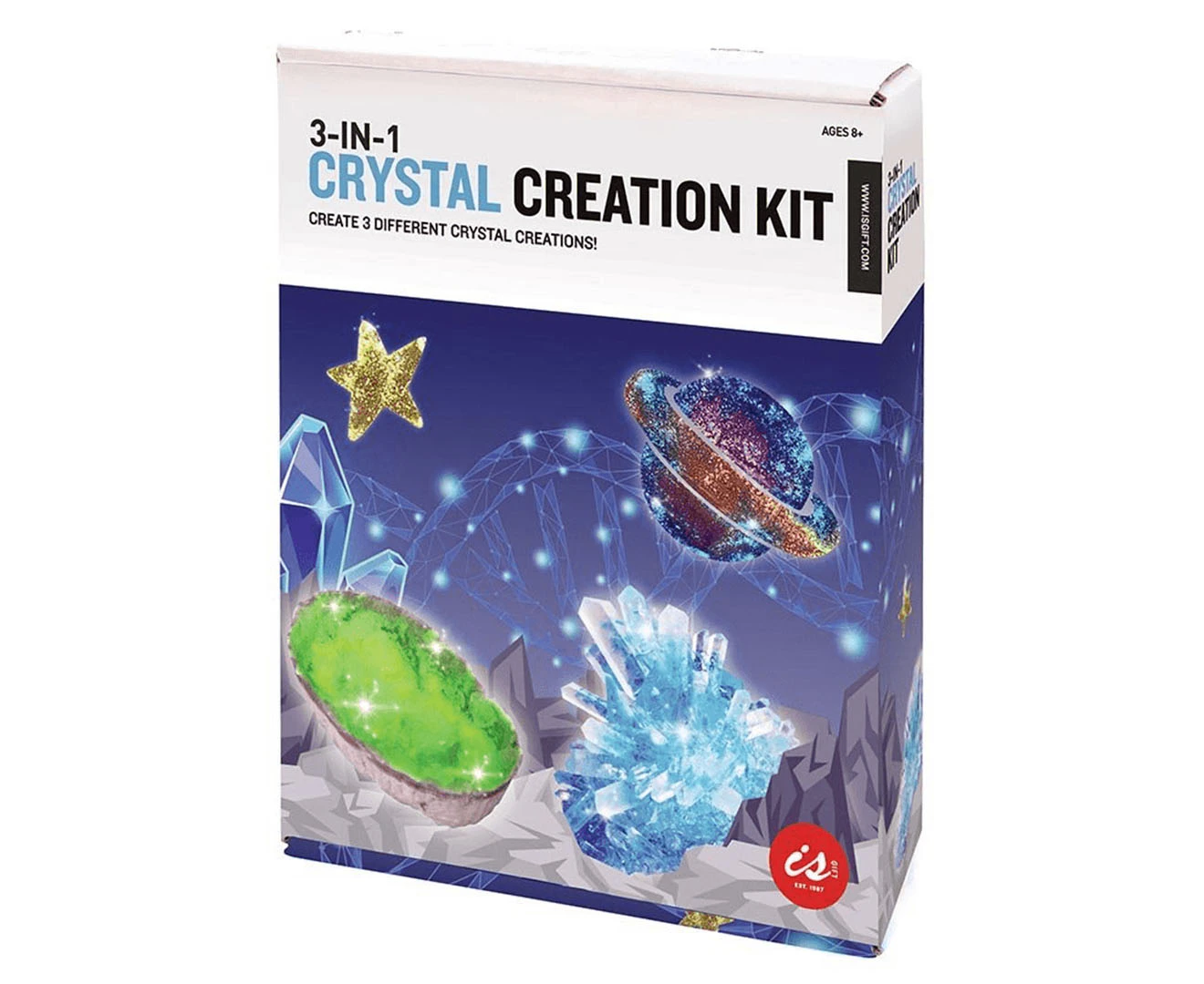 Discovery Zone 3-in-1 Crystal Creation Kit 8y+ Kids Educational Science Fun Toy