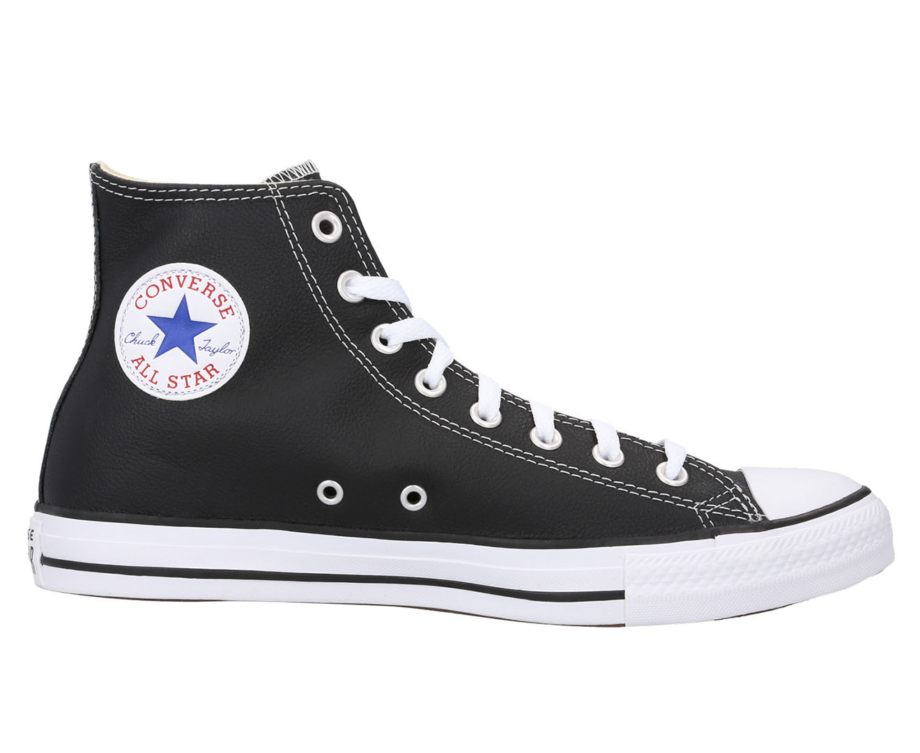 Converse Chuck Star Leather High Top Sneakers - Black | M.catch.com.au