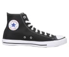 Converse Chuck Taylor Unisex All Star Leather High Top Sneakers - Black 1