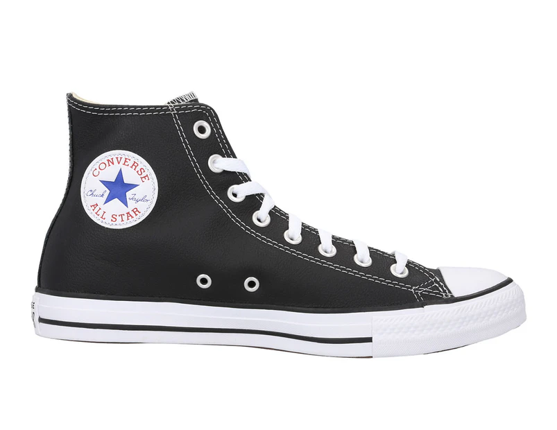 Converse Chuck Taylor Unisex All Star Leather High Top Sneakers - Black