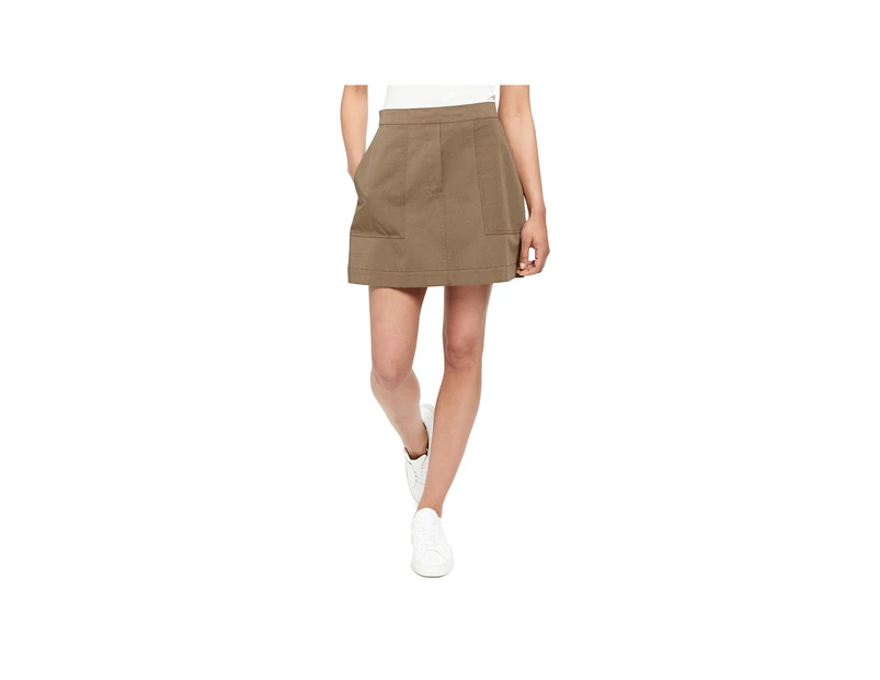 Theory Women's Skirts Mini Skirt - Color: Chino St. Wash