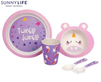 Sunnylife Kids' Eco Bamboo Stardust Meal Kit - Pink/Purple