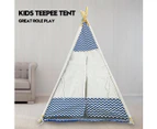 Giant Cotton Canvas Kids Teepee Children Pretend Play Tent Indoor Outdoor Party