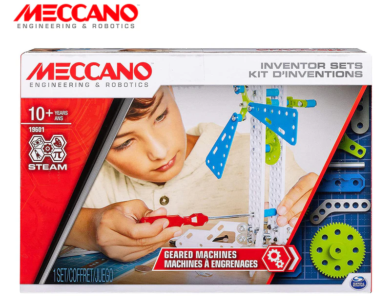 Meccano Maker System Geared Machines Inventor Set
