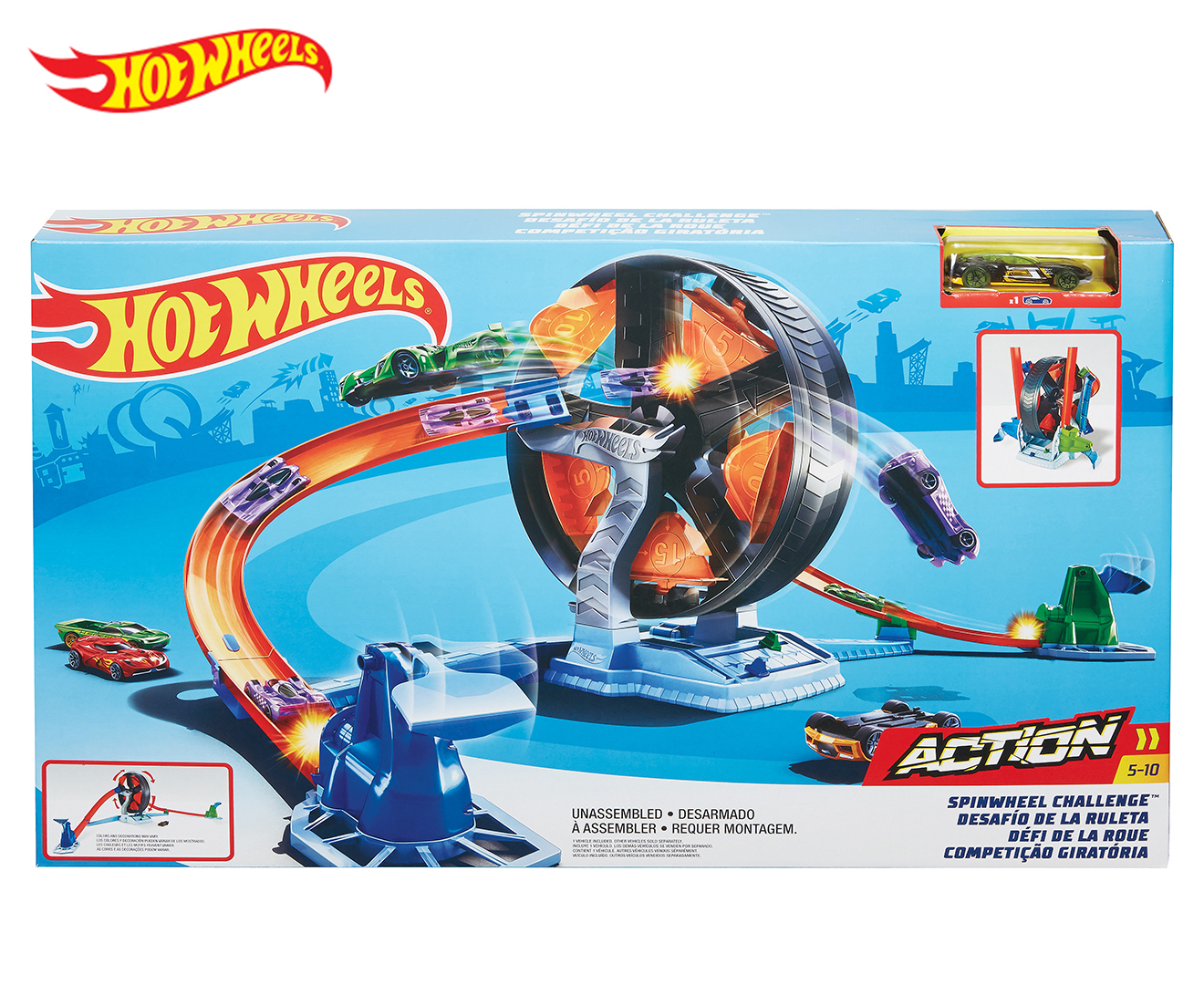 Mattel Hot Wheels Spin Wheel Challenge Play Set | Catch.co.nz