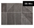 Broadway Rug Company 230x160cm Broadway Contemporary Rug - Charcoal