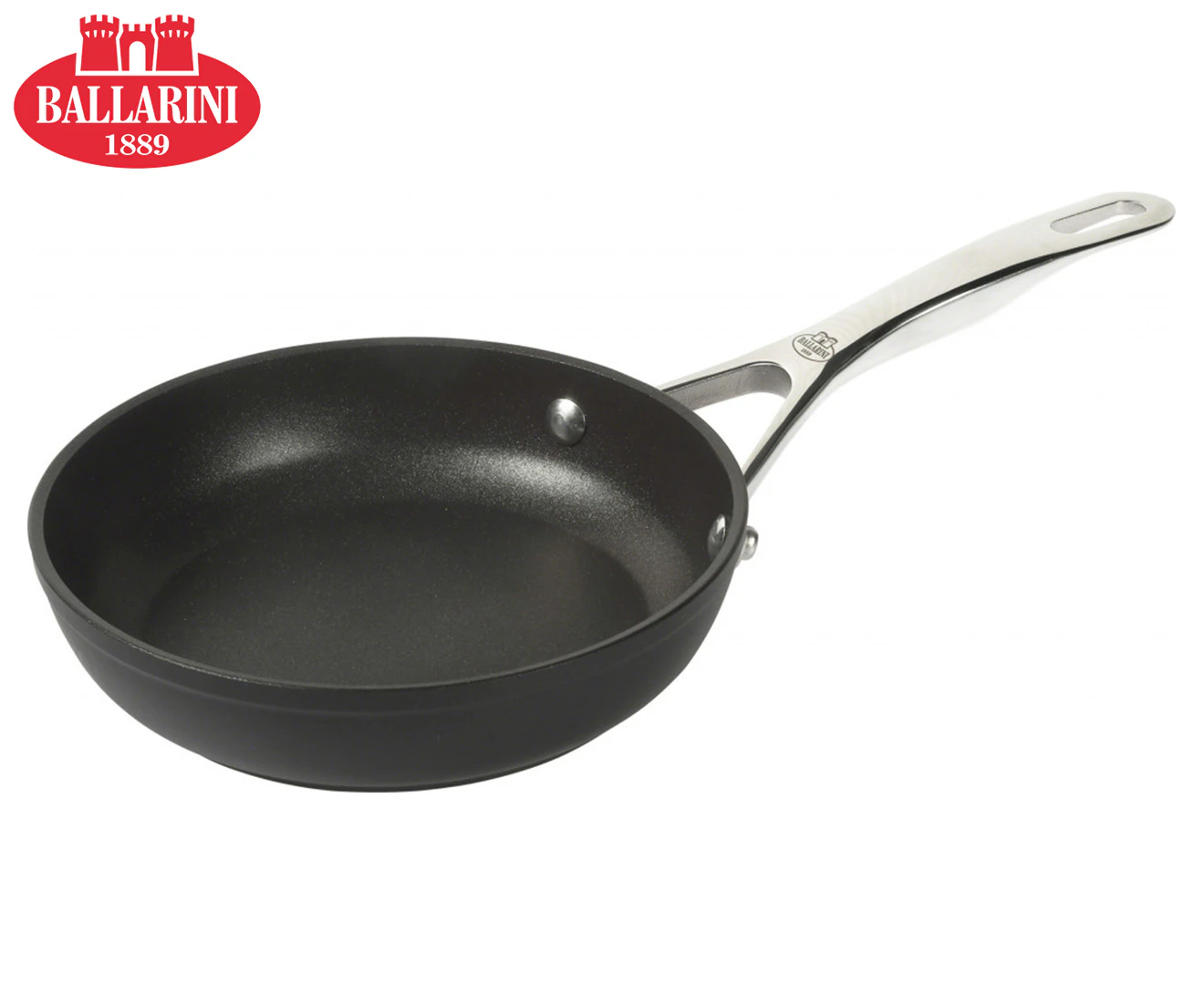 Ballarini Alba 24cm Titanium Non-Stick Frying Pan Round Induction Cookware Black