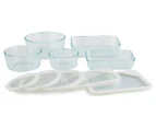 Pyrex 10-Piece Ultimate Food Storage Set - Clear/White