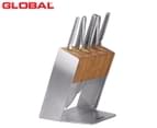 Global 6-Piece Katana Knife Set w/ Bamboo/Steel Block 1