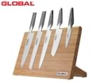 Global 6-Piece Takumi Knife Set w/ Bamboo Block 1
