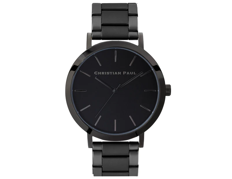 Christian Paul 43mm Melbourne Stainless Steel Watch - Black