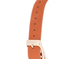 Christian Paul Women's 35mm Pink Robin Leather Watch - Tangerine
