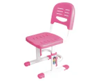 Ergovida Castello C402 Children's Height Adjustable Desk & Chair Set - Pink/White