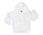 Kids Hoodie Jumper Pullover Basic  School Uniform Plain Casual Sweatshirt - White