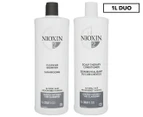 Nioxin System 2 Cleanser + Scalp Therapy Conditioner 1L
