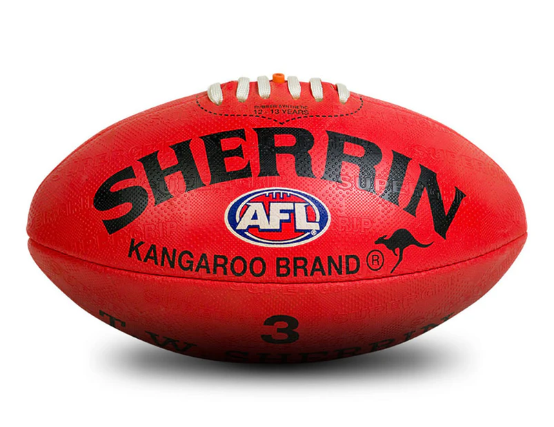 Sherrin Kangaroo Brand Size 3 Football - Red