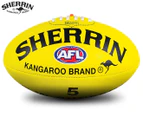 Sherrin AFL Replica Size 5 Football - Yellow