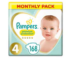 Premium Protection Monthly Savings Pack 9-14kg (168 Nappies)
