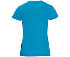 Jack Wolfskin Kids Jungle T-Shirt Tee Top Anti-Odour Breathable Shirt Childrens - Turquoise