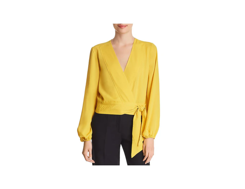 Marled Reunited Clothing Women's Tops & Blouses - Wrap Top - Gold