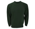 UCC 50/50 Unisex Plain Set-In Sweatshirt Top (Bottle Green) - BC1192