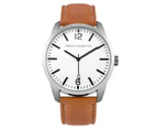 French Connection Men's 43.5mm SFC117T Synthetic Leather Watch - Brown